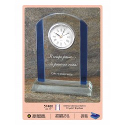Trofeo Orologio in Cristallo