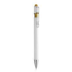PENNA IN METALLO WHITE LASER